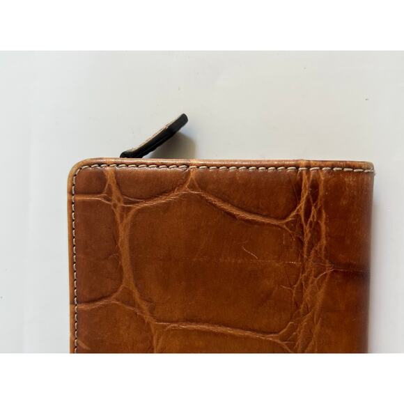 Dooney & Bourke Denison Flap Wallet Brown Leather Old Money Quiet Luxury - Picture 10 of 16